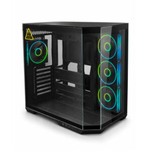 RYZE Mythic MT500 4F Black 1x ARGB fan, 3x ARGB Reverse ATX, Dual chamber case - Slika 2