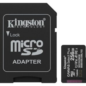 Kingston microSD 256GB Class10Canvas Select Plus150MBs Read