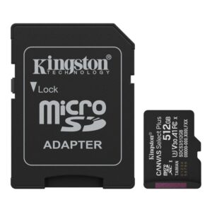Kingston microSD 512GB Class10Canvas Select Plus150MBs Read