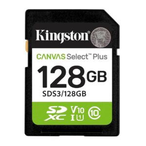 Kingston SDHC 128GB Class 10Canvas Select Plus150 MBs