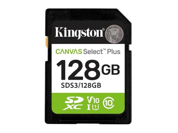 Kingston SDHC 128GB Class 10Canvas Select Plus150 MBs Kingston SDHC 128GB Class 10Canvas Select Plus150 MBs