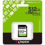 Kingston SDHC 512GB Class 10Canvas Select Plus150 MBs