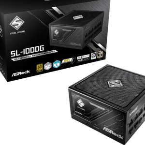 ASROCK PSU 1000W Gold Steel LFully Modular