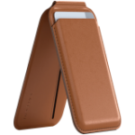 SATECHI Vegan-Leather Magnetic Wallet Stand (Brown)