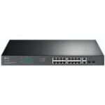 18-port gigabit Unmanaged switch with 16 PoE+ ports