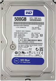 WD HDD 500GB SATA3 Pull16MB 7200RPM Caviar BluePull Drive