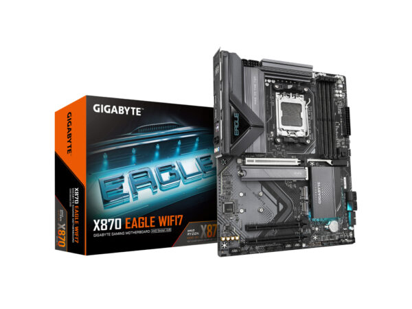 Gigabyte MB X870 Eagle WIFI7AM5; 4xDDR5; 3xM.2; 4xSATA8xUSB; WIFI 7; ATX; RAID Gigabyte MB X870 Eagle WIFI7AM5; 4xDDR5; 3xM.2; 4xSATA8xUSB; WIFI 7; ATX; RAID