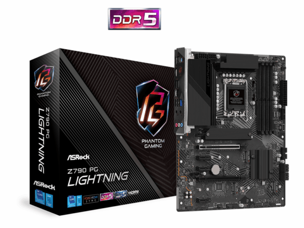 ASROCK MB Z790 PG LIGHTNINGINTEL Z790; LGA1700; 4xDDR54xM.2; 4xSATA; RAID; HDMI; ATX ASROCK MB Z790 PG LIGHTNINGINTEL Z790; LGA1700; 4xDDR54xM.2; 4xSATA; RAID; HDMI; ATX