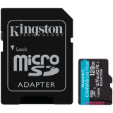 Kingston 128GB microSDXC Canvas Go Plus Gen4 200MB/s A2 U3 V30 Card + Adapter Kingston 128GB microSDXC Canvas Go Plus Gen4 200MB/s A2 U3 V30 Card + Adapter