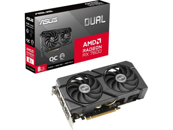 ASUS VGA DUAL-RX7600-O8G-EVO 8GB GDDR6 ASUS VGA DUAL-RX7600-O8G-EVO 8GB GDDR6