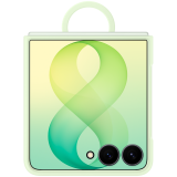 Samsung Galaxy Flip8 Silicone Ring Magnet Case Green
