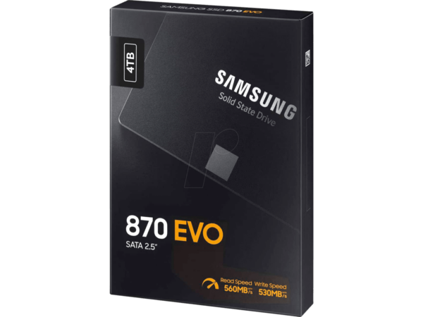 Samsung SSD 4TB 870 EVO2.5'' SATA3;V-NAND MLC560MB/s read Samsung SSD 4TB 870 EVO2.5'' SATA3;V-NAND MLC560MB/s read