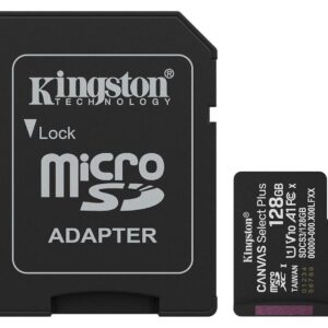 Kingston microSD 128GB Class10Canvas Select Plus150MBs Read