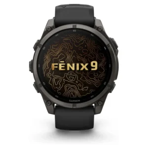GARMIN Fenix 9 47 mm AMOLED Carbon Gray DLC Titanium Black Silicone - Slika 1