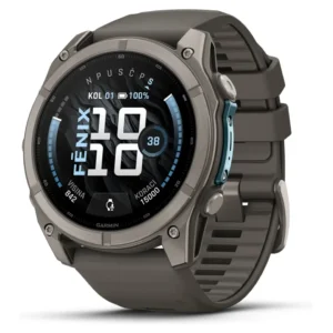 GARMIN Fenix 9 51 mm AMOLED Titanium Pebble Gray Silicone - Slika 3