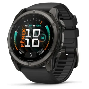 GARMIN Fenix 9 51 mm AMOLED Carbon Gray DLC Titanium Black Silicone - Slika 3