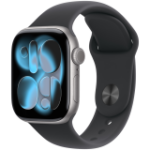Apple Watch Series 11 GPS 42mm Space Grey Aluminium Case with Black Sport Band - S/M