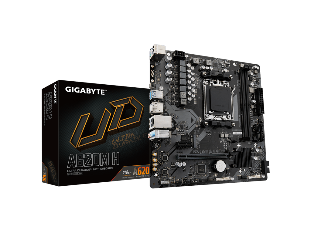 GIGABYTE MB A620M H 1.0AMD A620;AM5;2xDDR5;M.2RAID;HDMI