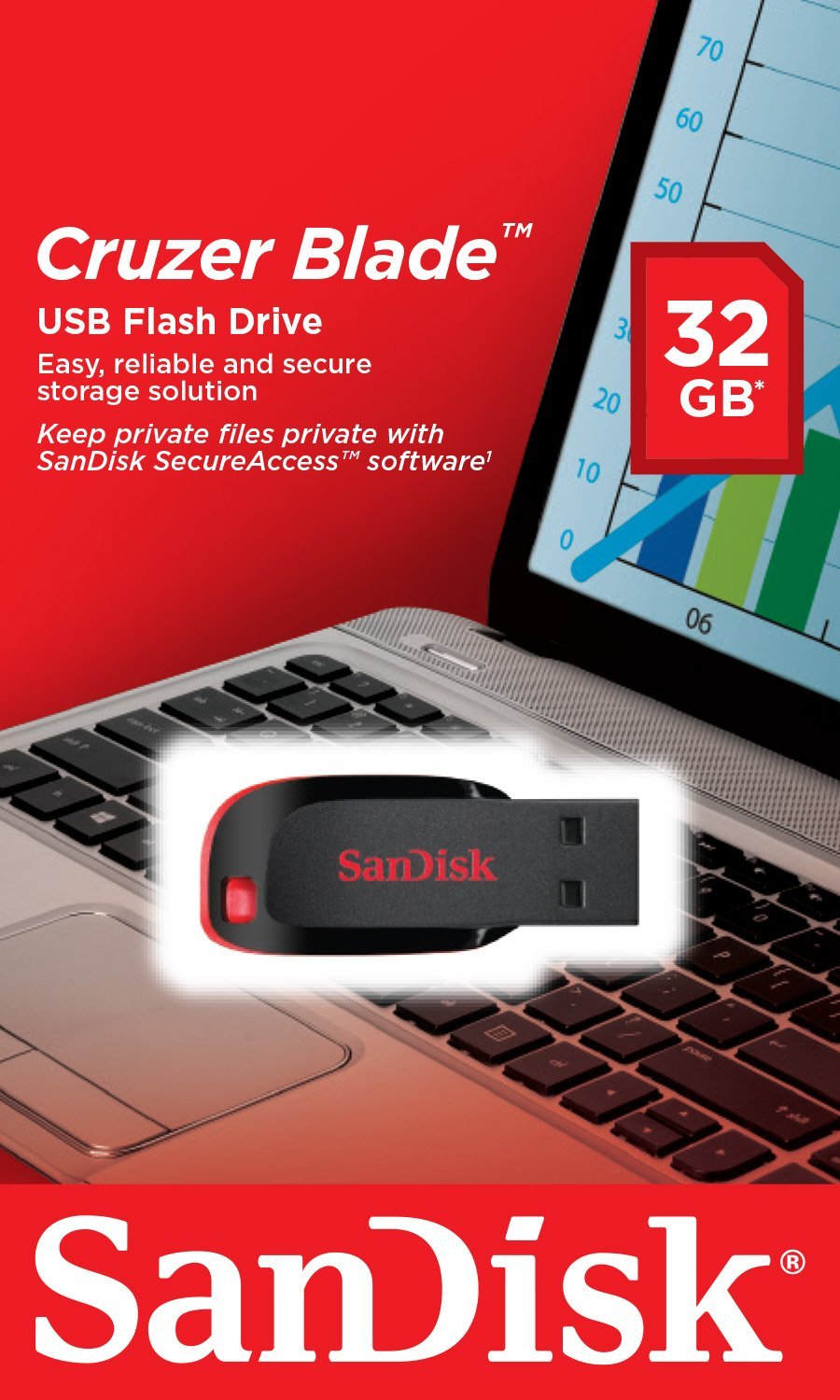 SanDisk USB Stick 32GB Cruzer Blade USB 2.0