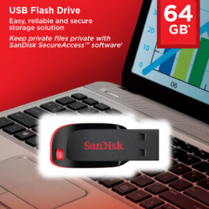 SanDisk USB Stick 64GB Cruzer Blade Teardrope USB 2.0