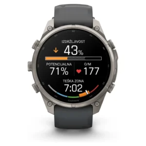 GARMIN Fenix 9 PRO 47 mm AMOLED Titanium Graphite/Black - Slika 2