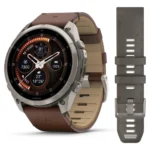 GARMIN Fenix 9 PRO inReach 51 mm AMOLED Titanium Walnut Leather