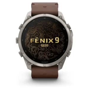 GARMIN Fenix 9 PRO inReach 51 mm AMOLED Titanium Walnut Leather - Slika 3