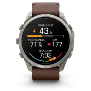 GARMIN Fenix 9 PRO inReach 51 mm AMOLED Titanium Walnut Leather - Slika 2