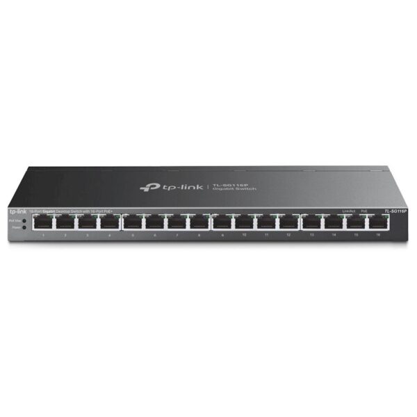 Switch TP-Link Omada 16-Port Gigabit Desk/Rack TL-SG116P 16-Port PoE+ Switch TP-Link Omada 16-Port Gigabit Desk/Rack TL-SG116P 16-Port PoE+