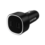 CANYON car charger OnDrive 60 PD 60W 2xUSB-C Black