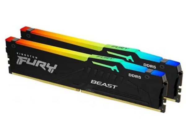 Kingston 32GB 6000MHz DDR5 RGB Fury Beast (2x16GB) Kingston 32GB 6000MHz DDR5 RGB Fury Beast (2x16GB)