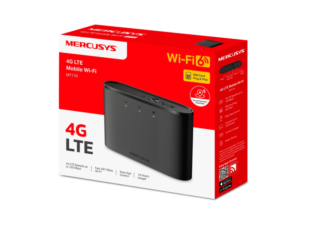 Mercusys MT110 4G LTE Mobile Wi-Fi Router